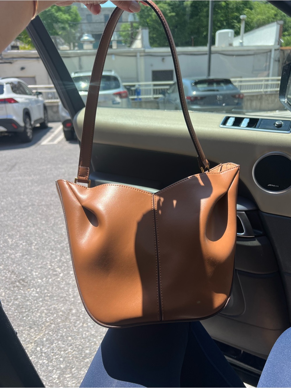 NWT Zara Brown Leatherette Shoulder Bag - Classic Women's Tote
